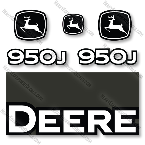 John Deere 950J Decal Kit Crawler Dozer- Aftermarket Kit  decal kit, deere, john deere