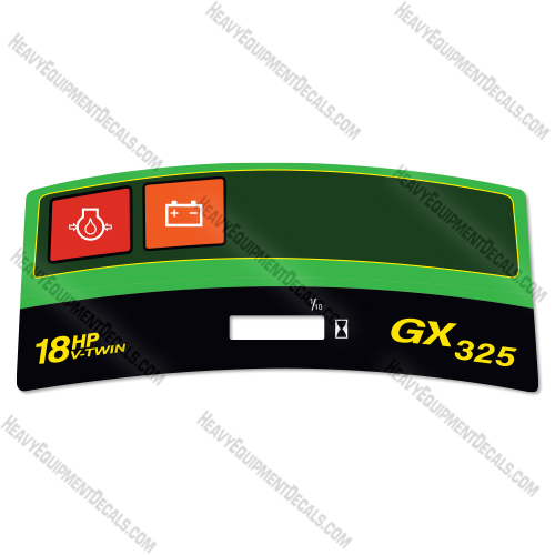 John Deere GX325 Dash Decal  Lawn Tractor - Aftermarket Kit  decal kit, deere, john deere