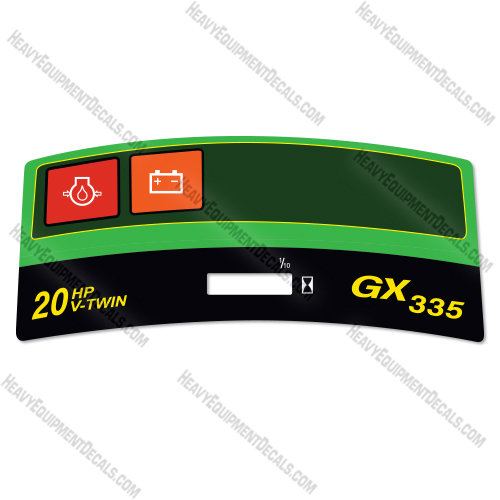 John Deere GX335 Dash Decal  Lawn Tractor - Aftermarket Kit   decal kit, deere, john deere