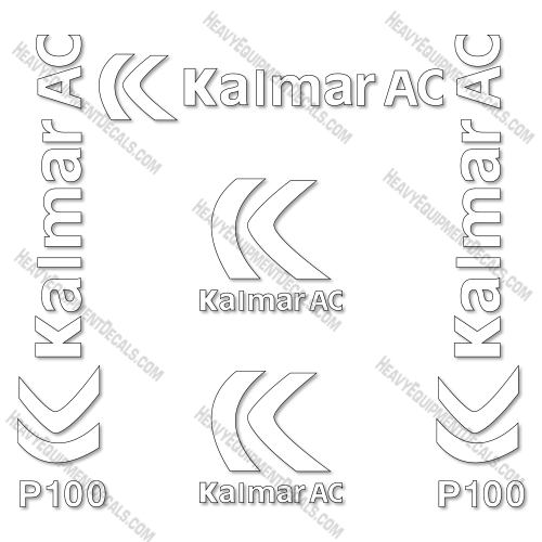 Fits Kalmar P100CX Decal Kit Forklift 100, p100, p100cx, 100cx, decal kit, fork, fork-lift, forklift, lift, tlt