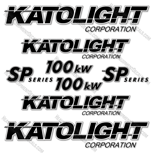 Fits Katolight 100kw Decal Kit Generator 100, 100kw, decal kit
