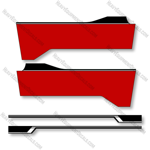 Kawasaki Mule Pro Mx EPS  Decal Kit UTV - Red  - Aftermarket Kit  