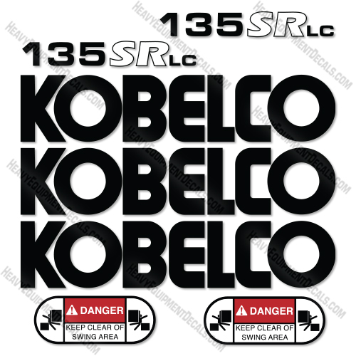 Fits Kobelco 135SRLC-1E Decal Kit Excavator 