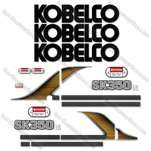 Fits Kobelco SK350LC-9E Decal Kit Excavator 