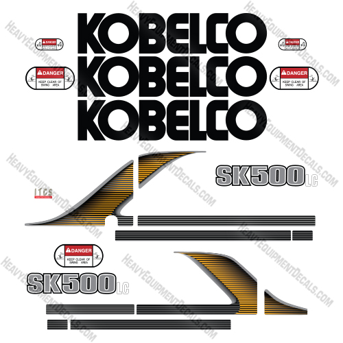 Fits Kobelco SK500LC-9E Decal Kit Excavator 