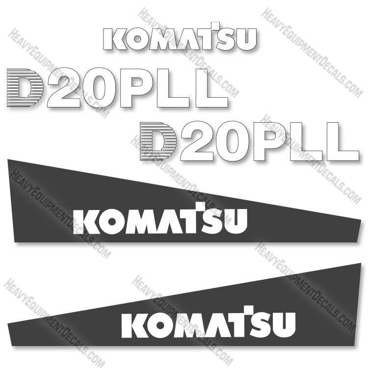 Fits Komatsu D20PLL-7 Decal Kit Dozer 20, 20pll, d20, d20pll, d20pll-7, decal kit