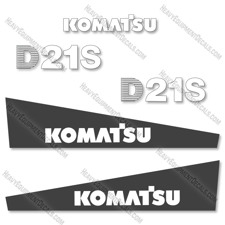 Fits Komatsu D21S-7 Decal Kit Dozer 21, 21s, d21, d21s, d21s-7, decal kit
