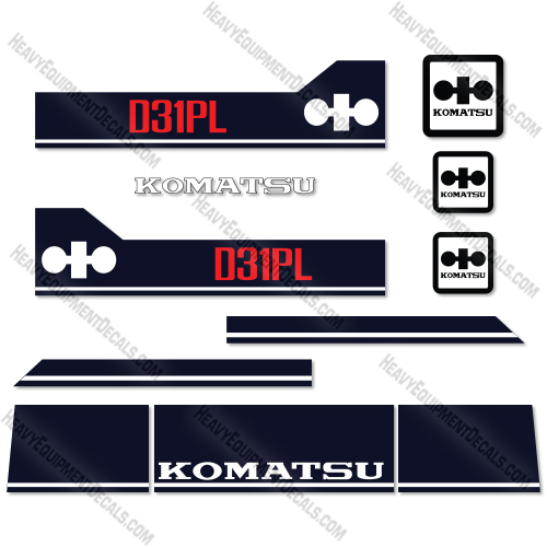 Fits Komatsu D31PL-18 Decal Kit Tractor  