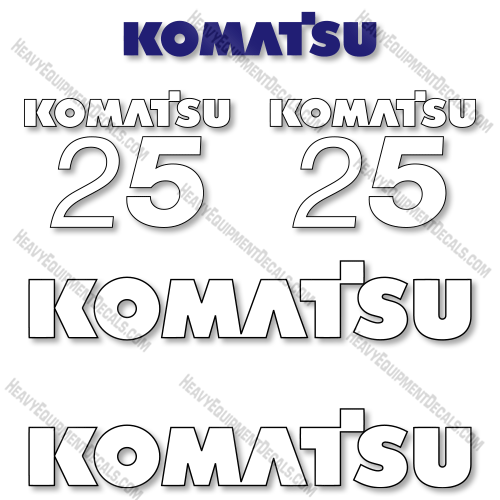 Fits Komatsu FG25HST-16 Decal Kit Forklift 25, 25hst, decal kit, fg, fg25, fg25hst, fg25hst-16