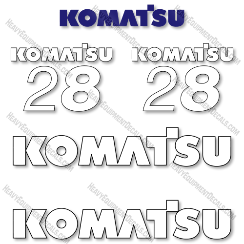Fits Komatsu FG28HST-16 Decal Kit Forklift 28, 28hst, decal kit, fg, fg28, fg28hst, fg28hst-16