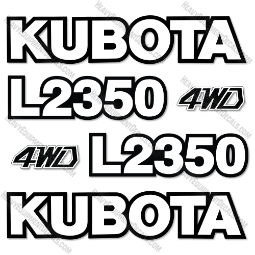 Fits Kubota L2350 Decal Kit Tractor 