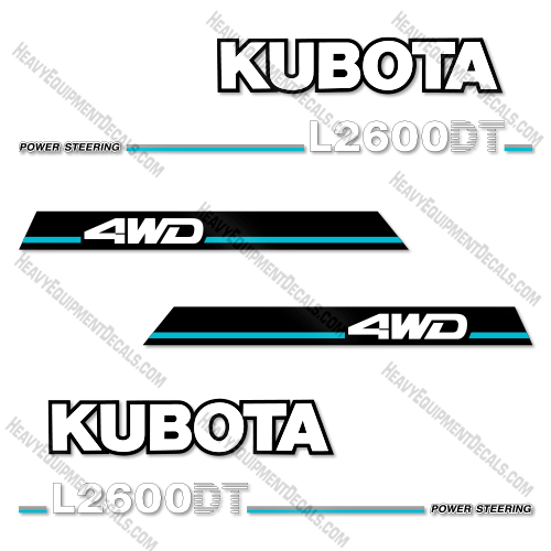 Fits Kubota L2600DT Decal Kit Tractor 2600, l2600, l2600dt