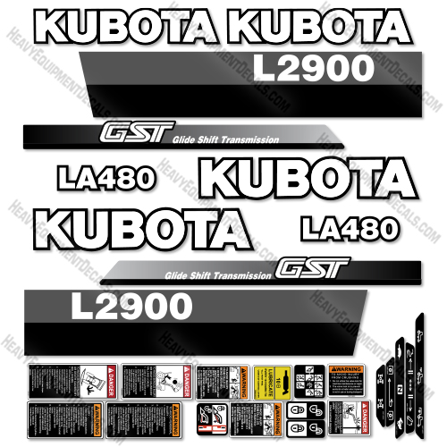Fits Kubota L2900 Decal Kit Tractor  decal kit