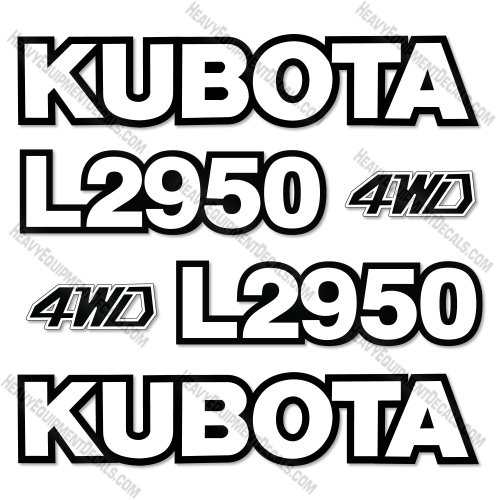 Fits Kubota L2950 Decal Kit Tractor  