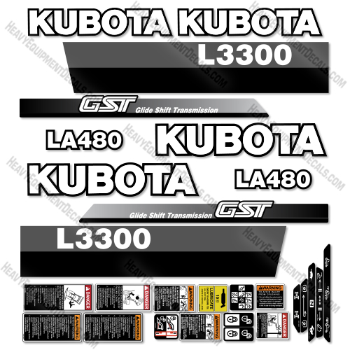Fits Kubota L3300 Decal Kit Tractor   decal kit