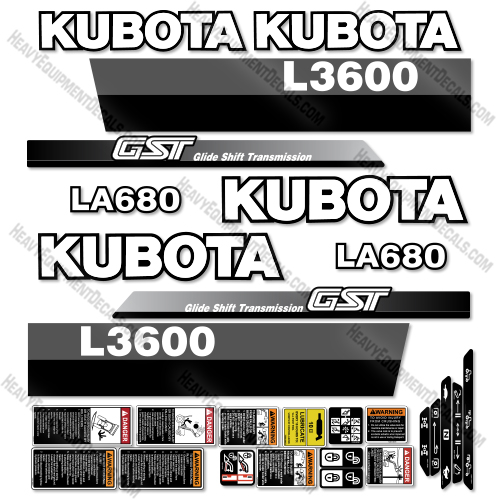 Fits Kubota L3600 Decal Kit Tractor   decal kit
