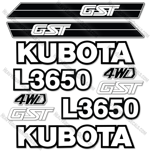 Fits Kubota L3650 Decal Kit Tractor  