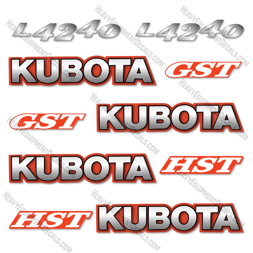 Fits Kubota L4240 Decal Kit Tractor 4240, Kubota