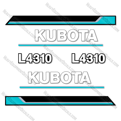 Fits Kubota L4310 Decal Kit Utility Tractor 4310, Kubota, L4310