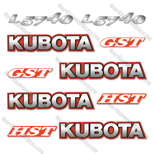 Fits Kubota L5740 Decal Kit Tractor 5740, Kubota