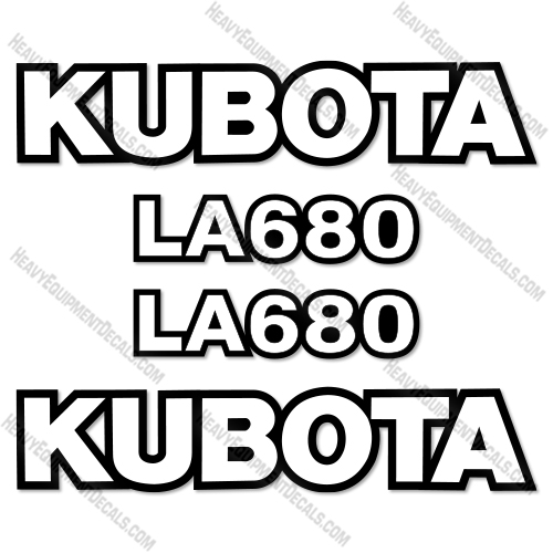 Fits Kubota LA680 Decal Kit Tractor decal kit