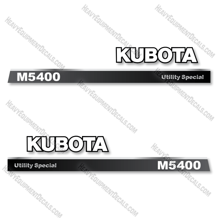 Fits Kubota M5400 Decal Kit Tractor (Utility Special) 5400, Kubota, la, m5400