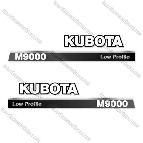 Fits Kubota M9000 Low Profile Decal Kit Tractor  m9000, low profile,  Decal Kit ,Tractor, Kubota