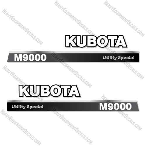 Fits Kubota M9000 Utility Special Decal Kit Tractor M8200, narrow, Decal Kit ,Tractor, Kubota