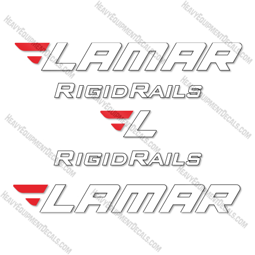 Lamar 7K Decal Kit Mini Dump Flatbed - Aftermarket Kit decal kit