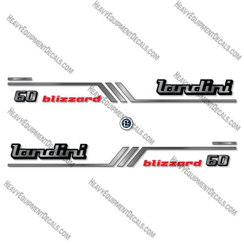 Landini 60 Blizzard Decal Kit Tractor - Aftermarket Kit 