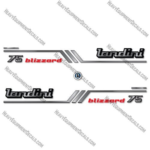 Landini 75 Blizzard Decal Kit Tractor - Aftermarket Kit  
