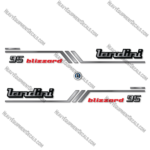 Landini 95 Blizzard Decal Kit Tractor - Aftermarket Kit  