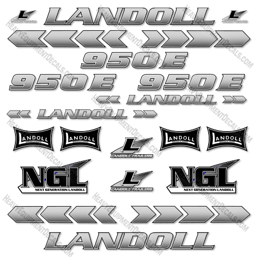 Fits Landoll 950E Decal kit Trailer 950, 950e, decal kit