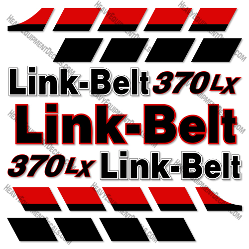 Link-Belt 370LX Decal Kit Crawler Excavator - Aftermarket Kit  belt, decal kit, link, link-belt, linkbelt, linkbeltlink belt