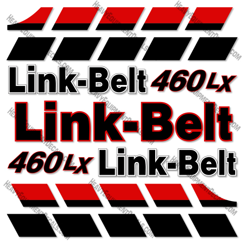 Link-Belt 460LX Decal Kit Crawler Excavator - Aftermarket Kit   belt, decal kit, link, link-belt, linkbelt, linkbeltlink belt