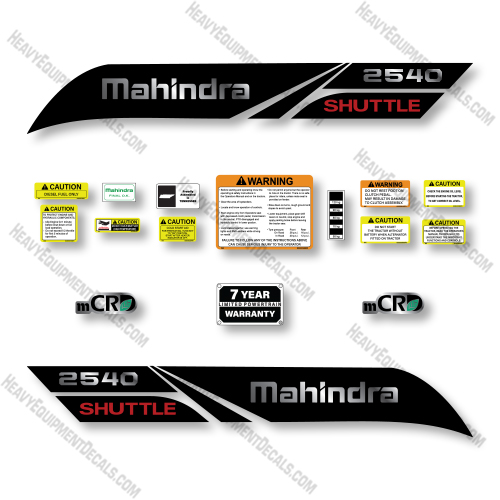 Mahindra 2540 Decal Kit Tractor - Aftermarket Kit  decals, decal kit