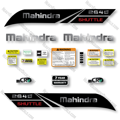 Mahindra 2645 Decal Kit Tractor - Aftermarket Kit   decals, decal kit