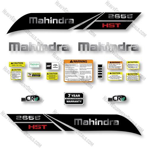 Mahindra 2655 Decal Kit Tractor - Aftermarket Kit   decals, decal kit