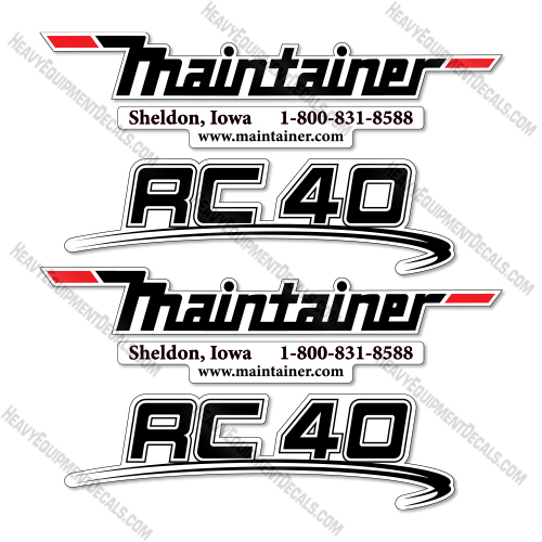 Maintainer RC40 Decal Kit Air Compressor- Aftermarket Kit 