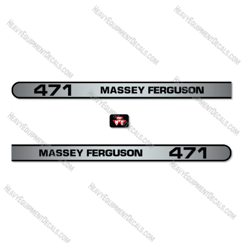 Fits Massey Ferguson 471 Decal Kit Tractor - WITH CAB 471, decal kit