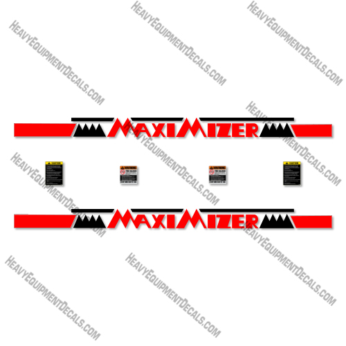 Maximizer Tank Logo Stripes Decal Kit Tank - Aftermarket Kit  decal kit, leeboy, maximizer, maximizer ii, maximizer2, rosco