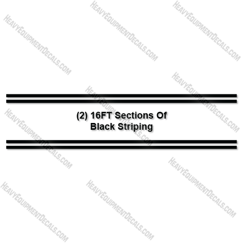 Fits MEGA CORP Striping Decal Kit Water Truck decal kit