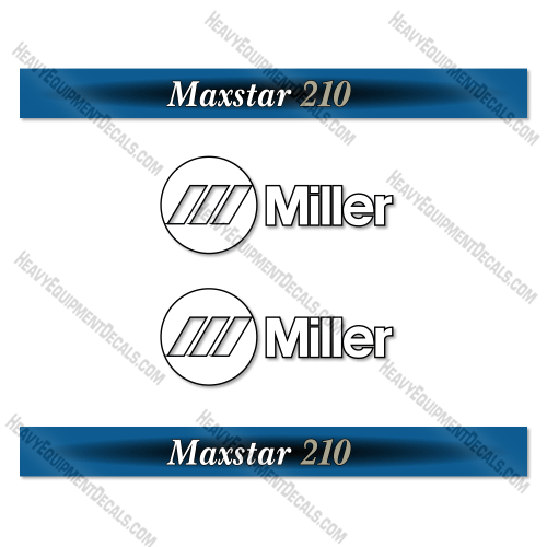 Fits Bobcat Miller Maxstar 210 Decal Kit Generator Welder 210, decal kit