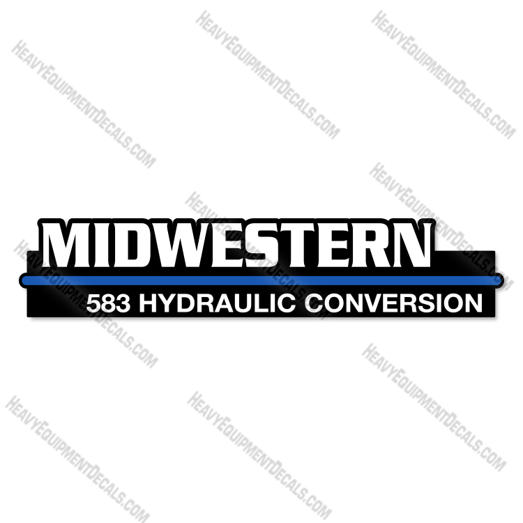Fits Midwestern 583 Decal kit Pipe Layer Controller 583, decal kit