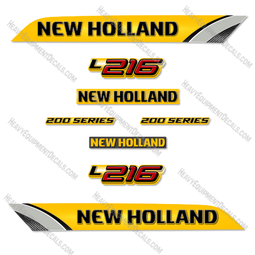 Fits New Holland L216 Decal Kit Skid Steer 216, decal kit, l216
