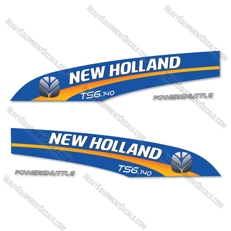 Fits New Holland TS6.140 Decal Kit Tractor - BLUE BACKGROUND 140, decal kit, ts6, ts6.140, ts6140