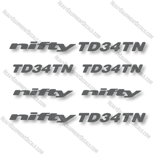 Nifty TD34TN Decal Kit Lift - Aftermarket Kit  