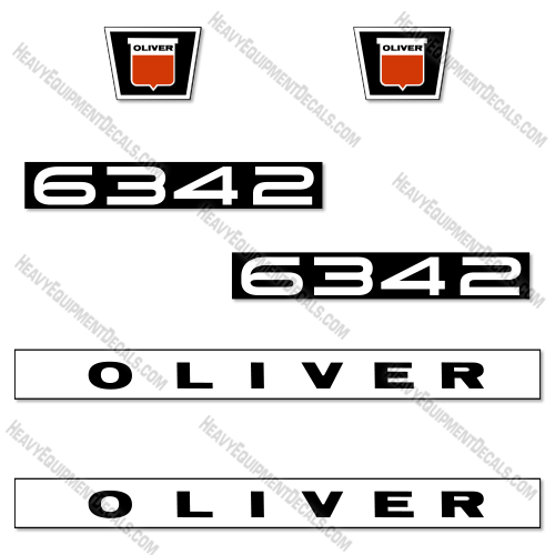 Fits Oliver 6342 Decal Kit Tractor 
