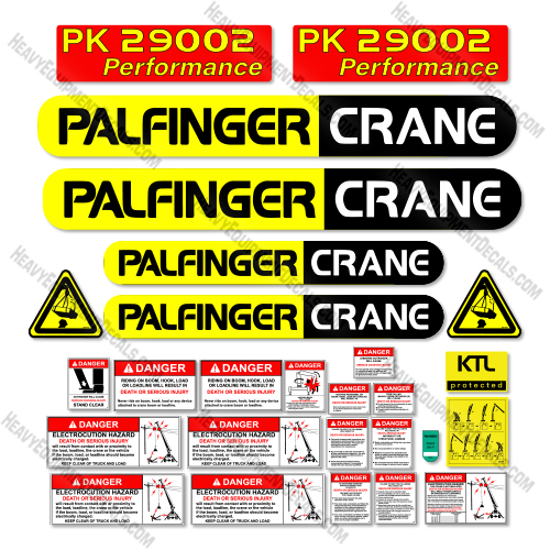 Palfinger PK29002 Decal Kit Crane- Aftermarket Kit 
