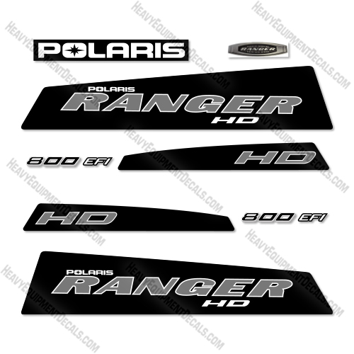 Polaris Ranger 800 HD Decal Kit UTV - Black - Aftermarket Kit   decal kit, polaris ranger, 
